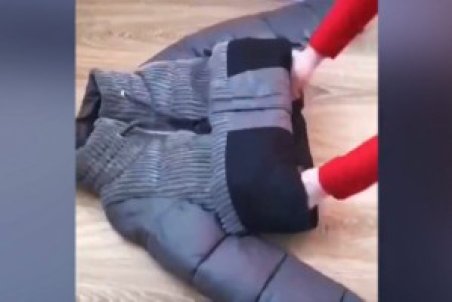 روشی برای مرتب کردن لباس‌های ضخیم زمستانی + فیلم