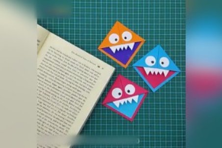 آموزش ساخت اوریگامی و کاردستی نشانه گذار کتاب + فیلم