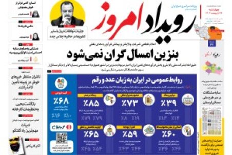 روزنامه رویداد امروز چهارشنبه ۲۷ اردیبهشت ۱۴۰۲‍